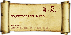 Majszterics Rita névjegykártya